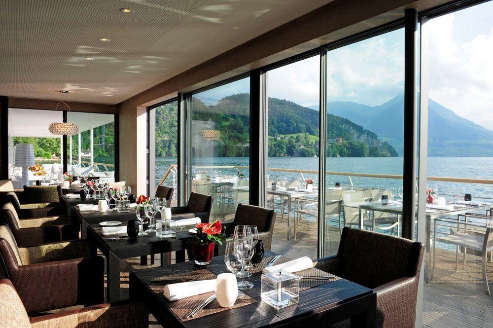 Hotel Vitznauerhof - Lifestyle Hideaway At Lake Lucerne Restaurant bilde